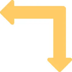 Left down arrow