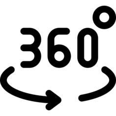 360 degrees