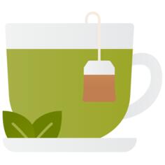 Hot green tea