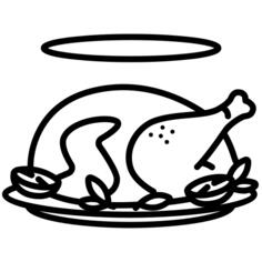 煮熟的鸡