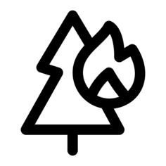 燃烧的树