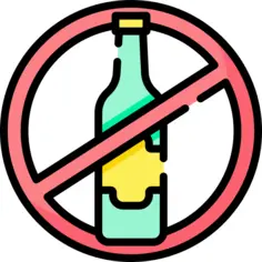 No alcohol