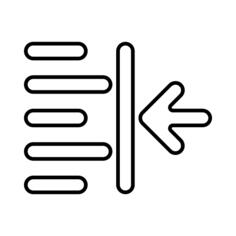 Right indent