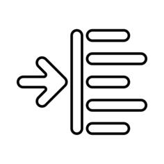 Left indent