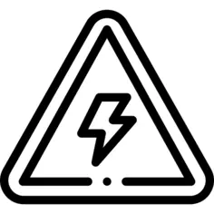 Electric danger sign