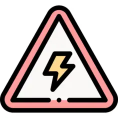Electric danger sign