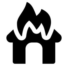 Burning house