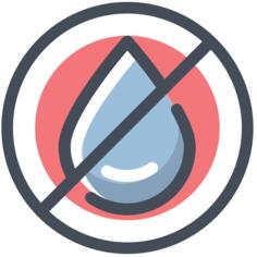 No water