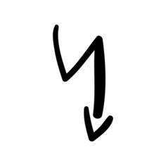 Down arrow