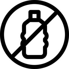 No plastic bottles