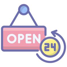 24 hours sign