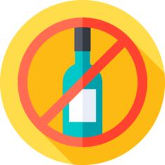 No alcohol