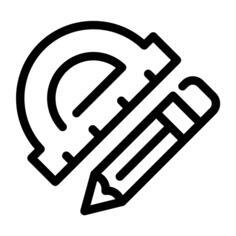 Ruler and pencil