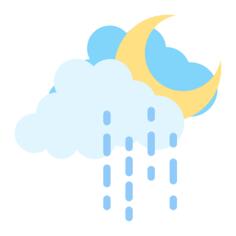 多雨的