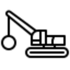 Demolition crane