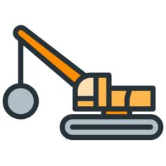Demolition crane