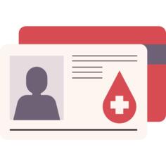Blood donor card