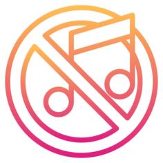 No music