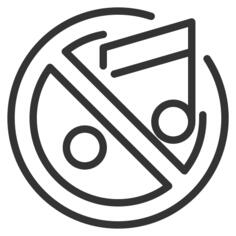 No music