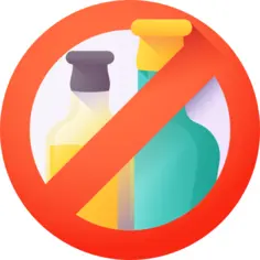 No alcohol