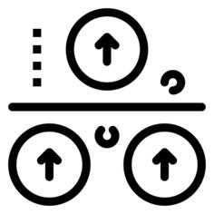 Up arrows