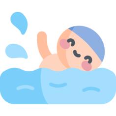 游泳的