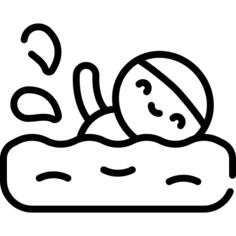 游泳的