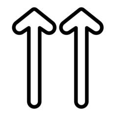 Up arrows