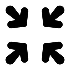 箭头指向中心 