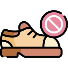 No shoes