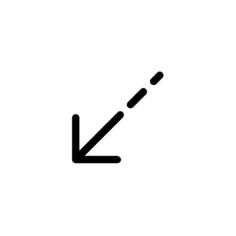 Diagonal arrow