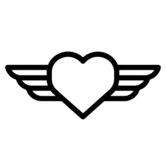 Heart wings
