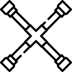 Cross wrench