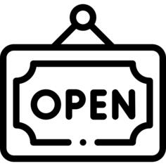 Open sign