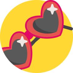 Heart glasses