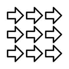 Right arrows
