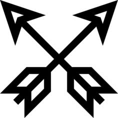 Crossed arrows