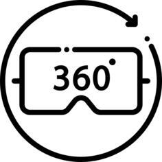 Virtual reality glasses