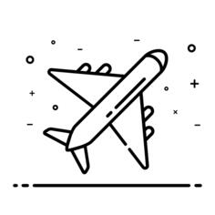 Airplane flying