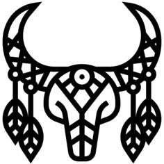 Bull skull