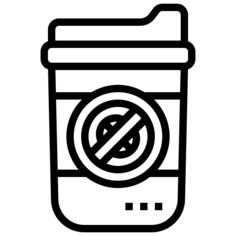 没有咖啡杯