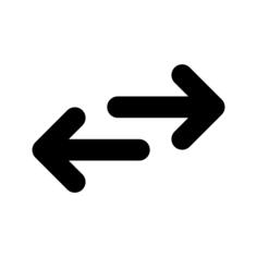 Left and right arrows