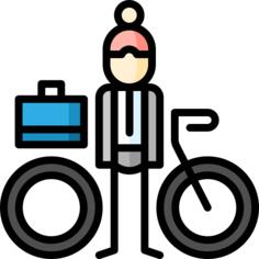 骑自行车