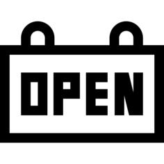 Open sign