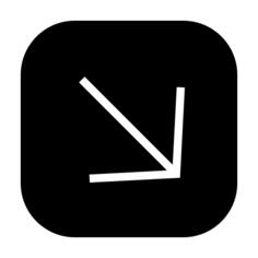 Diagonal arrow