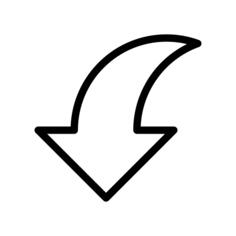 Downward arrow