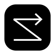 Zigzag arrow