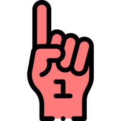 Foam hand