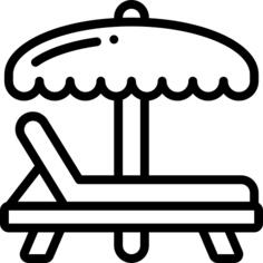 日光浴浴床