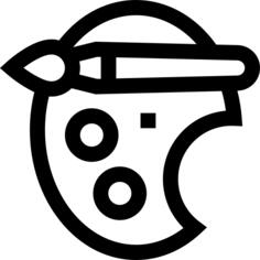 油漆调色板